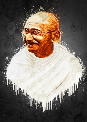 Mahatma Gandhi.